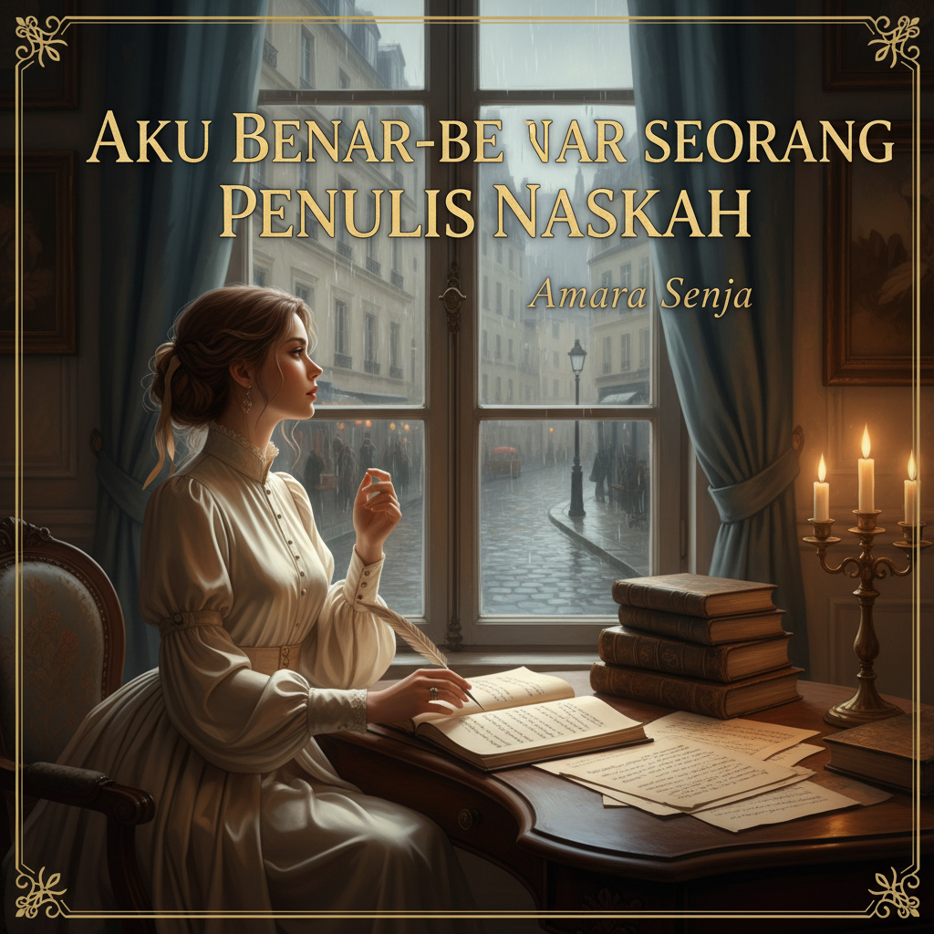 Aku benar-benar seorang penulis naskah.