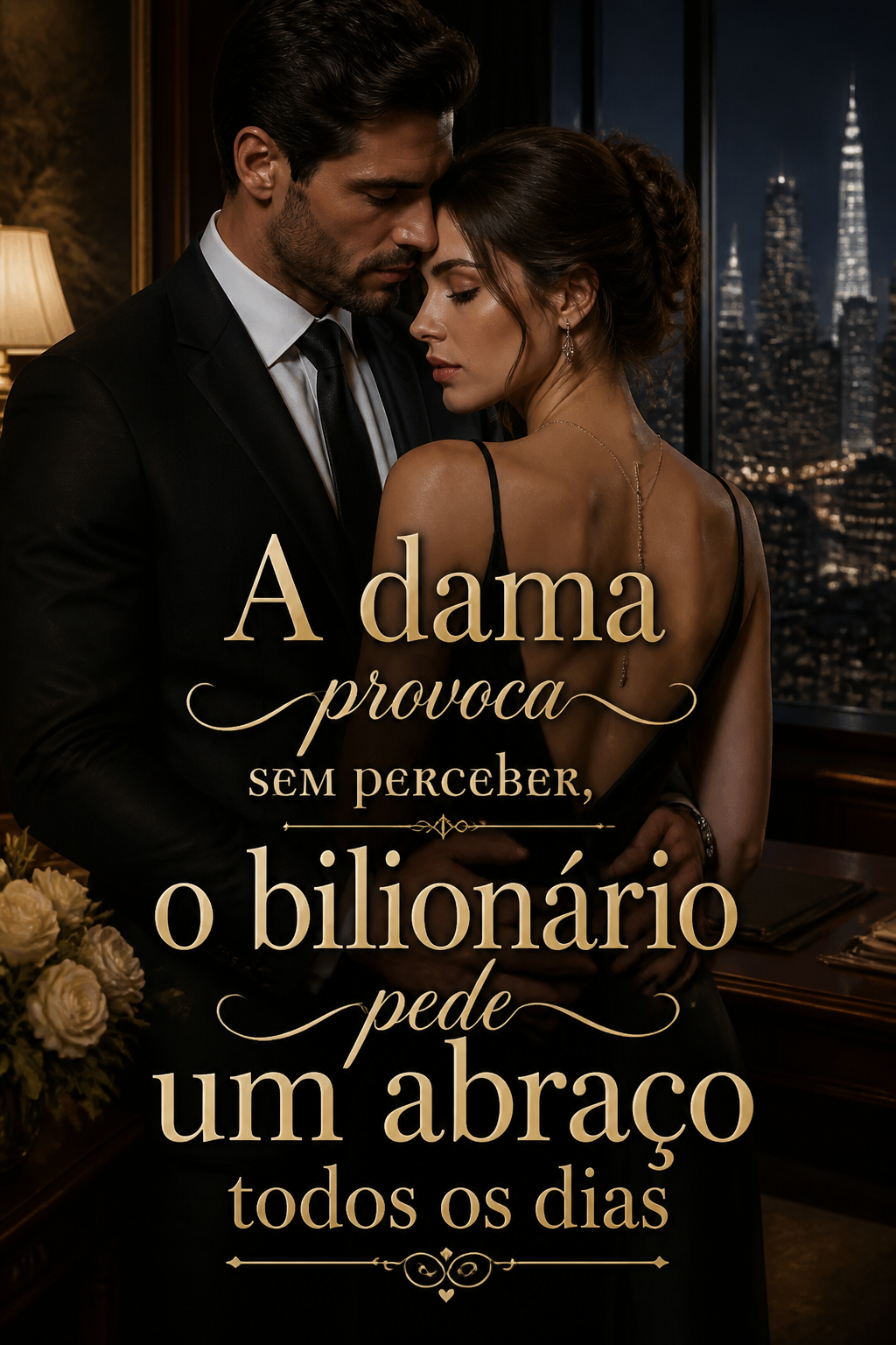 A dama provoca sem perceber, o bilionário pede um abraço todos os dias